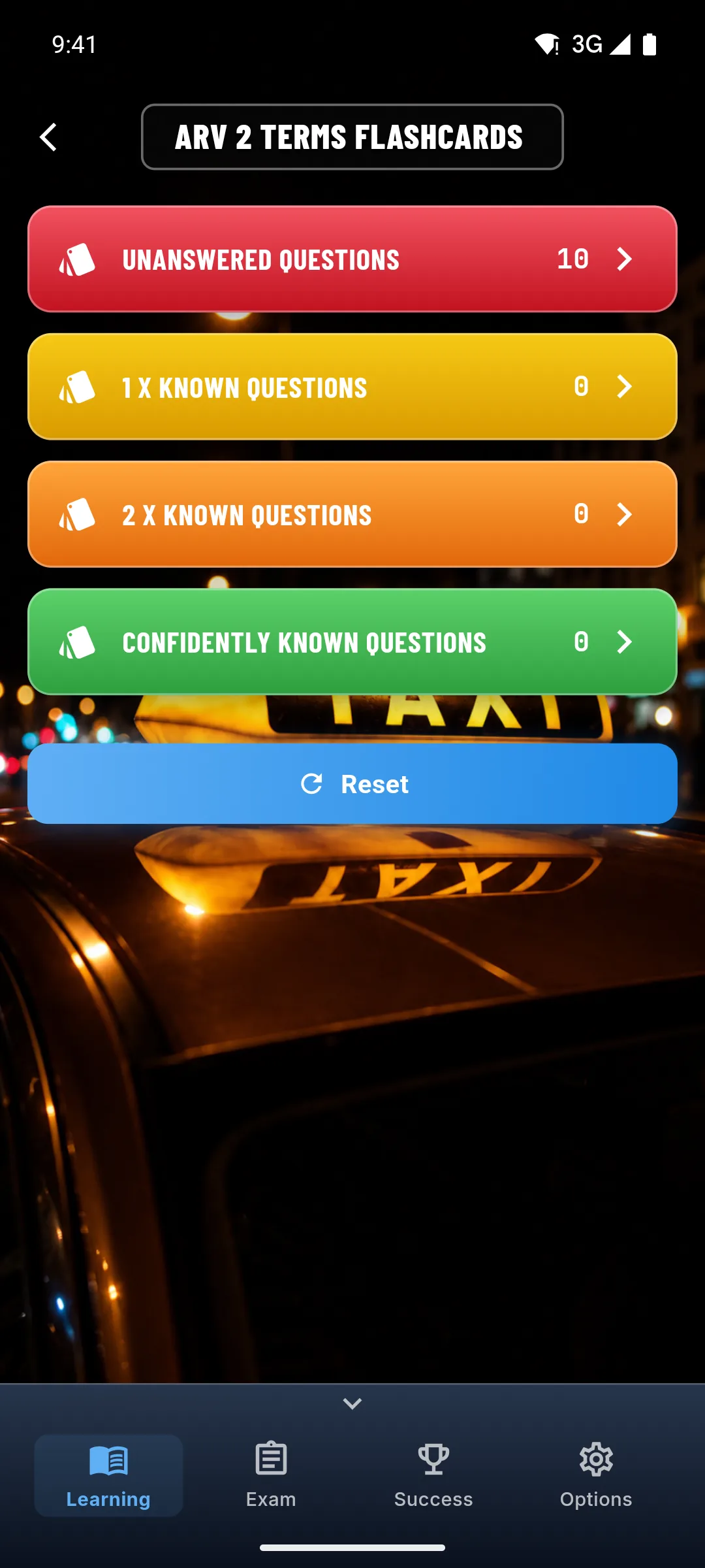 App de teoría de taxi – aprendizaje por bloques