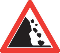 Steinschlag (von links)
