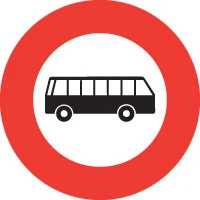 Prohibido a los autocares