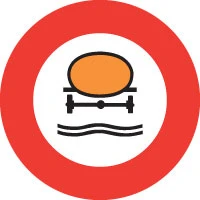 Prohibido a vehículos con carga contaminante del agua