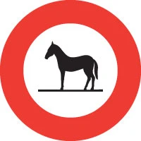 Prohibido el paso de animales