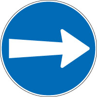 Fahrtrichtung rechts