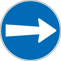 Dirección obligatoria a la derecha