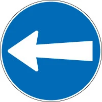 Dirección obligatoria a la izquierda