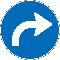 Giro obligatorio a la derecha