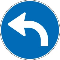 Giro obligatorio a la izquierda