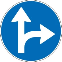 Recto o a la derecha