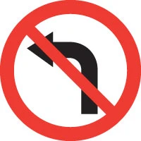 Prohibido girar a la izquierda
